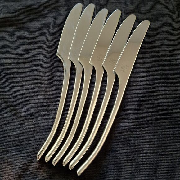 JA Henckels Zwilling BELLASERA 18/10 Stainless 6 Piece Dinner Knives Flatware - Picture 3 of 10